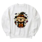 sakurafubukiのハロウィンワンコ・ランタンライトアップ Heavyweight Crew Neck Sweatshirt