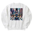 Artful Whiskersの一人旅の少女 Heavyweight Crew Neck Sweatshirt