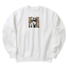 omamesan-1999のドッド絵　トイプードル Heavyweight Crew Neck Sweatshirt