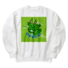 森本雄也の石見神楽_八岐大蛇＠forestgreen Heavyweight Crew Neck Sweatshirt