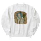 KushaMiの珈琲染めの蝶 Heavyweight Crew Neck Sweatshirt