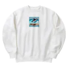 Emperor's FlightのFlying_penguin13 Heavyweight Crew Neck Sweatshirt