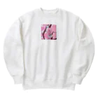 リホタママの水筒の中の桜 Heavyweight Crew Neck Sweatshirt