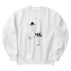 ぽつり図鑑の「スリッパさん」 Heavyweight Crew Neck Sweatshirt