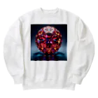 3tomo6's shopの赤い水晶 Heavyweight Crew Neck Sweatshirt