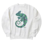 ZONICATROPICS / ゾニカトロピクスのカメレオン（グリーン） Heavyweight Crew Neck Sweatshirt