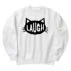 LAUGHのLAUGH ロゴ　黒 Heavyweight Crew Neck Sweatshirt