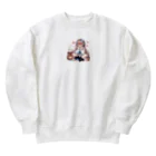 luckyTigerのゲーム女子 Heavyweight Crew Neck Sweatshirt