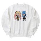 usabit.のぐっず屋さんのななゆ+うさぎガンマン Heavyweight Crew Neck Sweatshirt