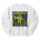 waka11の黄色のスーパーマン Heavyweight Crew Neck Sweatshirt