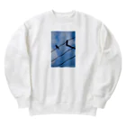 トシタジマの店の青空カラス Heavyweight Crew Neck Sweatshirt