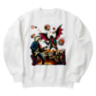 UNchan(あんちゃん)    ★unlimited★の悪魔とランデブー Heavyweight Crew Neck Sweatshirt