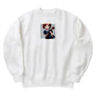 ほっこり絵音舎のオケ部入団希望の リンちゃん Heavyweight Crew Neck Sweatshirt