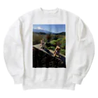 柴犬チャンスの柴犬富士山 Heavyweight Crew Neck Sweatshirt