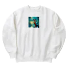 bestfriend54のカラフルカワセミくん Heavyweight Crew Neck Sweatshirt