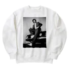 りん　チャンネルの男装レトロAI Heavyweight Crew Neck Sweatshirt