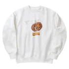 息子画伯のから揚げ Heavyweight Crew Neck Sweatshirt