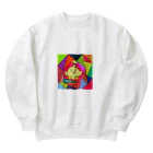 ピヨ☆ショップの角形に囲まれた世界 Heavyweight Crew Neck Sweatshirt