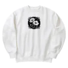 ファンシーTシャツ屋のクールなトライバルフラワーⅣ Heavyweight Crew Neck Sweatshirt