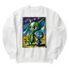 Paonのズーの可愛い宇宙人 Heavyweight Crew Neck Sweatshirt