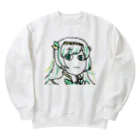 usabit.のぐっず屋さんのにゃこ師手描きルナティア・アヴィンスター Heavyweight Crew Neck Sweatshirt