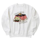 usabit.のぐっず屋さんのOKOTADE OYASUMI Heavyweight Crew Neck Sweatshirt