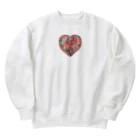 HeartyTimeのハート紅型 Heavyweight Crew Neck Sweatshirt