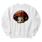 HeartyTimeのキノコくん Heavyweight Crew Neck Sweatshirt