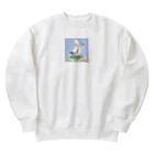 misakkeysの野球をする鴎 Heavyweight Crew Neck Sweatshirt