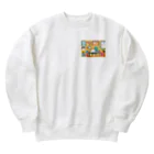 bam0508の仕事場のハムスター Heavyweight Crew Neck Sweatshirt