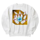 ほかほかしろくまのあったかざっかやのしろくまボウル Heavyweight Crew Neck Sweatshirt