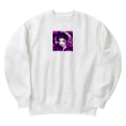 360の和風サイバーデザイン Heavyweight Crew Neck Sweatshirt