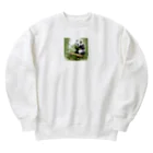 メガネボウズの笹パンダ Heavyweight Crew Neck Sweatshirt