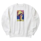 クマのおつまみ777のマロンちゃん Heavyweight Crew Neck Sweatshirt