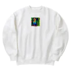 kazuminLANの🌈スパンコールオウム Heavyweight Crew Neck Sweatshirt