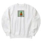 たてっぴのショップのピクセルにんじん3 Heavyweight Crew Neck Sweatshirt