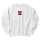 パパショップのむきむき鳥 Heavyweight Crew Neck Sweatshirt