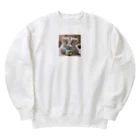 xwd28の双子の子猫 Heavyweight Crew Neck Sweatshirt