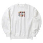 猫まるショップのチョコレートの仲間たち☆ Heavyweight Crew Neck Sweatshirt