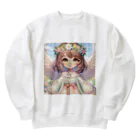 the blue seasonの春の使者：花冠を纏う天使の微笑み Heavyweight Crew Neck Sweatshirt