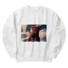 Soundの雪国のウサギ Heavyweight Crew Neck Sweatshirt