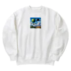 くまDAもんの【新感覚アート】 Heavyweight Crew Neck Sweatshirt