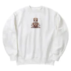 干支シティの酉の花嫁 Heavyweight Crew Neck Sweatshirt