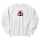 可愛らしいドラゴンのイラストグッズ店の1匹の愛らしいドラゴン Heavyweight Crew Neck Sweatshirt