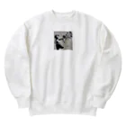 ビンパシーの館の花束でマジックする女の子 Heavyweight Crew Neck Sweatshirt