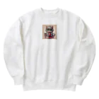 animal-loversの癒し猫 Heavyweight Crew Neck Sweatshirt