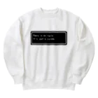 NEW.Retoroの『There is no reply. It's just a corpse.』白ロゴ Heavyweight Crew Neck Sweatshirt