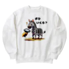 small creaturesのバーコードシマウマ Heavyweight Crew Neck Sweatshirt