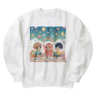 fujiの華の星の子たち Heavyweight Crew Neck Sweatshirt