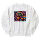 とりデザイン事務所の南国フルーツに見える？ Heavyweight Crew Neck Sweatshirt